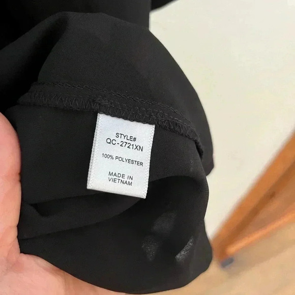 Zenana sheer black cocoon cardigan/wrap, 2X, 100% polyester, EUC - Picture 5 of 6